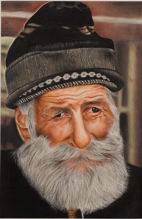 Name: Hoda Sadeghnezhad/ Title: The Passage of Time/ Dimensions: A2/ Technique: Colored Pencil/ Year: 2023/ Price: Personal Archive