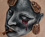 Name: Mohadese Angani/ Title: Wordless/ Dimensions: 50×70/ Technique: Oil on Canvas/ Year: 2024/ Price: 40$