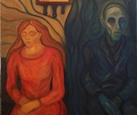 Name: Sara Patimar/ Title: Rivener/ Technique: Oil on Canvas/ Year: 2024/ Price: 195$