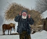Name: Leila Asadollahi Hosseini/ Title: Old Man/ Dimension: 40*70cm/ Technique: Oil Painting/ Year: 2026/ Price: 299$