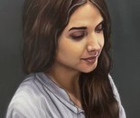 Name: Alireza Ramyar/ Title: Mahdis/ Dimensions: 23×29 cm/ Technique: oil paint/ Year: 2021/ Price: Personal Archive