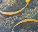 Name: Fatemeh Yousefi/ Title:Wave of love/ Dimensions: 100*70cm/ Technique: Patine/ Year:2025/ Price:100$