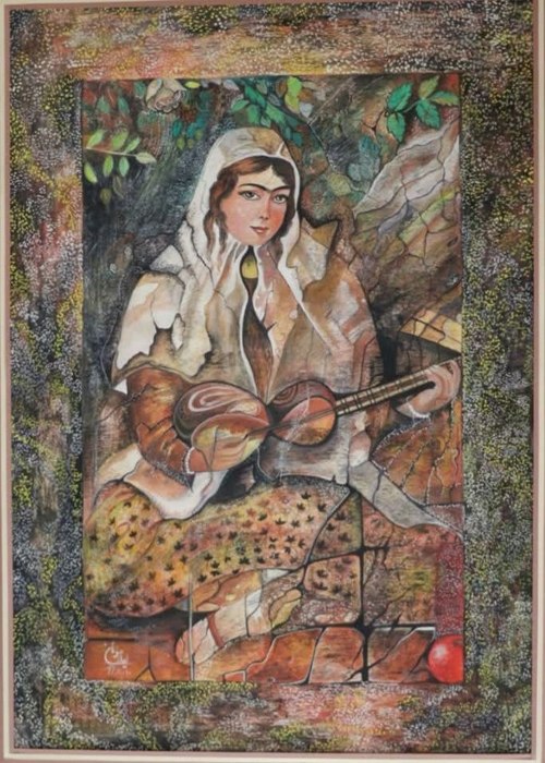 Name: Liyla Moazzen/ Dimensions: 45*55/ Technique: Watercolor/ year: 1999/ Price: 200$