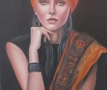 Name: Farideh Yazdkgasti/ Title: Aram/ Dimensions: 70×100cm/ Technique: Oil Painting/ Year: 2022/ Price: Agreed price