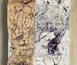 Dalia Bursztyn, Drawing and collage on canvas, 50 by 40 cm,