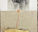 Dalia Bursztyn, Collage and oil on canvas, 150 by 76 cm,