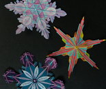 Neon Snowflakes