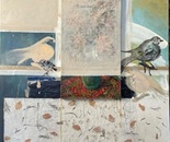  Dalia Bursztyn, Collage and oil on canvas, 100 by 80 cm,