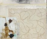  Dalia Bursztyn, Collage and oil on canvas, 140 by 70 cm,