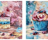  Alisa Cherkun Drukman, Diptych, Oil on canvas, 40 by 40 cm X2