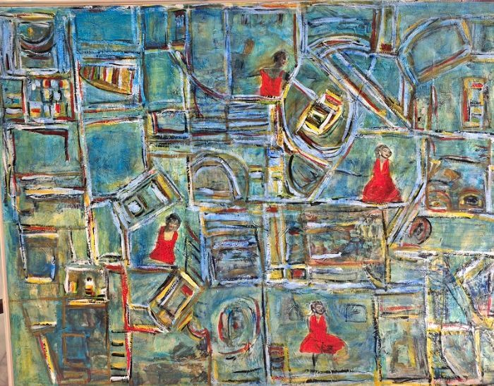  Miri Fanan, Acrylic on canvas, 75 by 100 cm