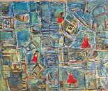  Miri Fanan, Acrylic on canvas, 75 by 100 cm