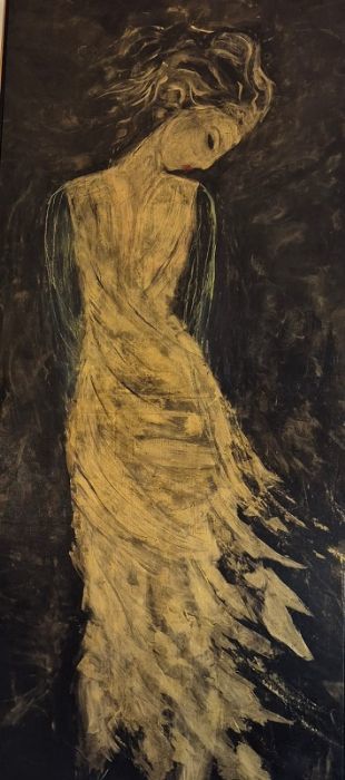 Miri Fanan, Acrylic on canvas, 170 by 70 cm