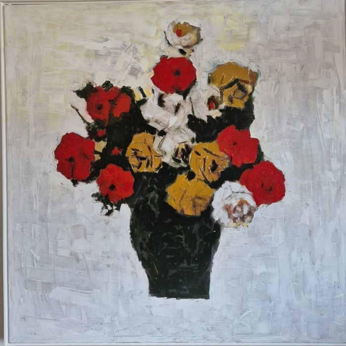  Miri Fanan, Acrylic on canvas, 100 by 100 cm