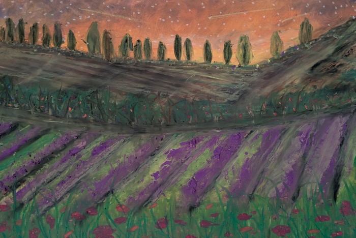 Lavender Fields at Dusk by Laura Bernardeschi Nelson 