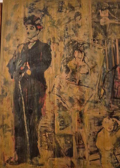 Miri Fanan, Print on wood, 110 by 80 cm