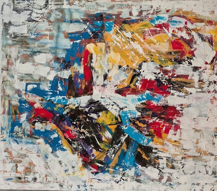 Miri Fanan, Acrylic on canvas, 100 by 120 cm