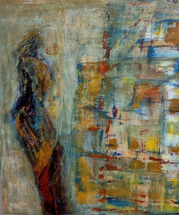  Miri Fanan, Acrylic on canvas, 80 by 70 cm