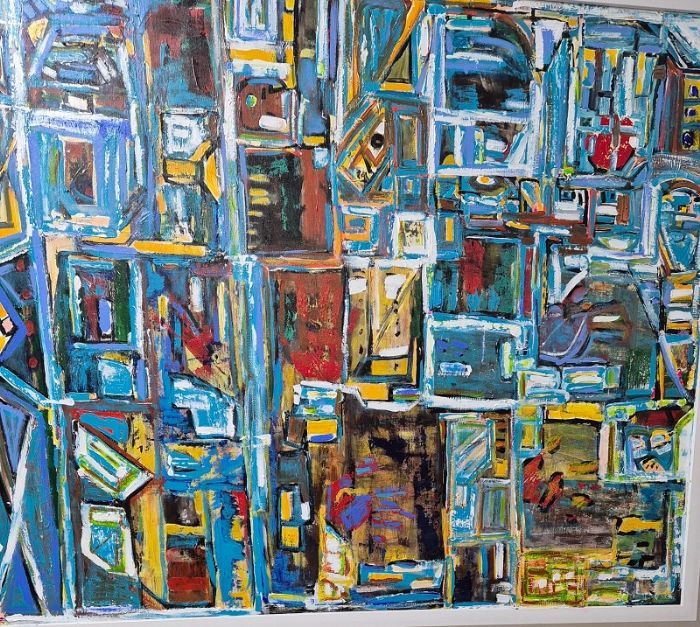  Miri Fanan, Acrylic on canvas, 100 by 125 cm