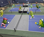 Pickles Playing Pickleball