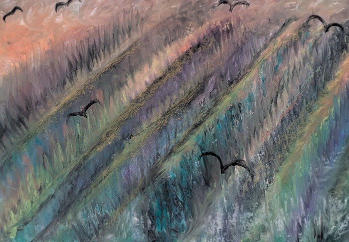 Flight Over the Quiet Hill by Laura Bernardeschi Nelson 