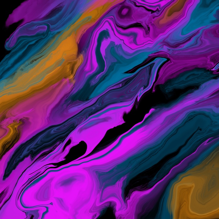 Gradient Collision Green-Blue-Pink