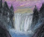 Purple Falls by Laura Bernardeschi Nelson 