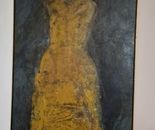 Miri Fanan, Oil and acrylic on canvas, 200 by 90 cm