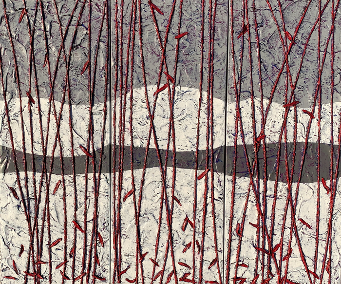Among the Waning Reeds Tryptich