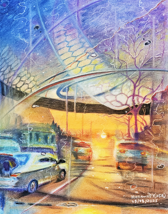 Metropolitan avenue sunset