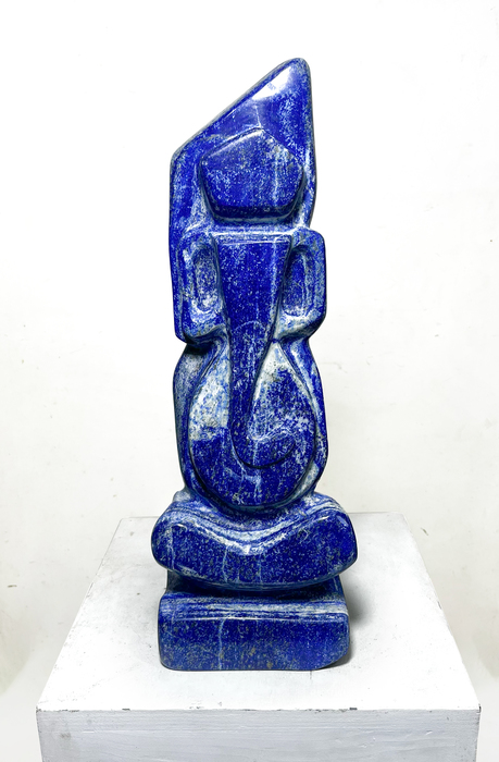 Lord Ganesha Gemstone Sculpture