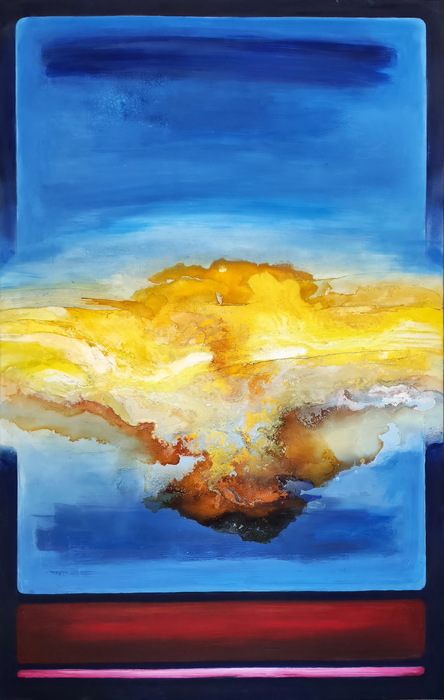 Yellow On Blue