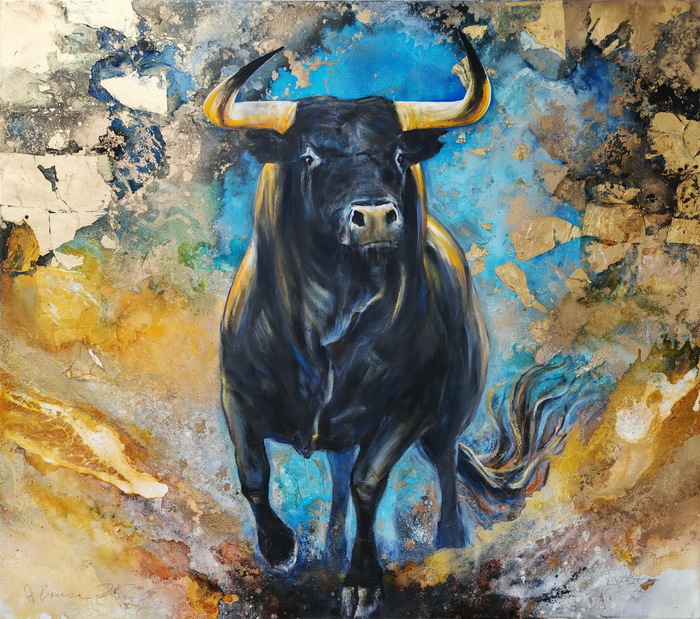 26011 toro 130x150cm acryl 2026 arno bruse