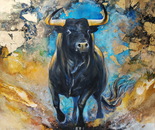 26011 toro 130x150cm acryl 2026 arno bruse