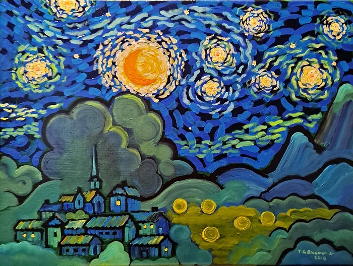 Bright starlit night 