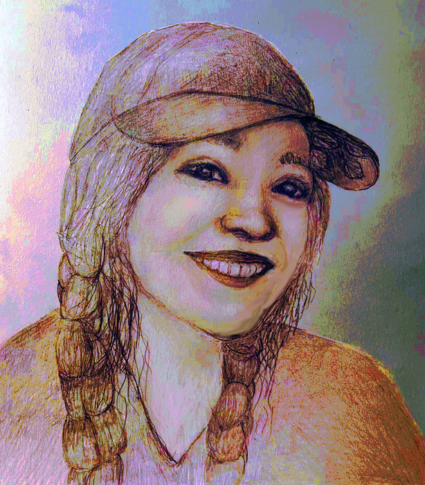 multi color woman
