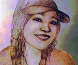 multi color woman