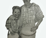 playing the drums