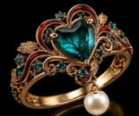 Emerald Heart Royal Ring