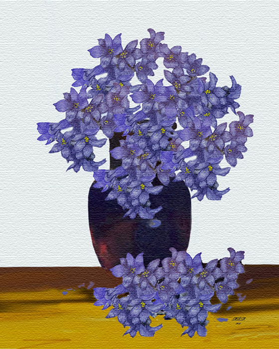 something about blue flowers