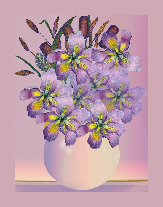 Shades of violet with Cattails