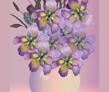 Shades of violet with Cattails