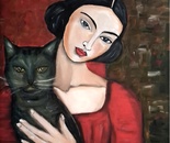 Woman with Cat (Γυναίκα με γάτα)