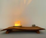 Harbor of Light - Meditative Sculpture Lamp from Reclaimed Wood & Ceramic