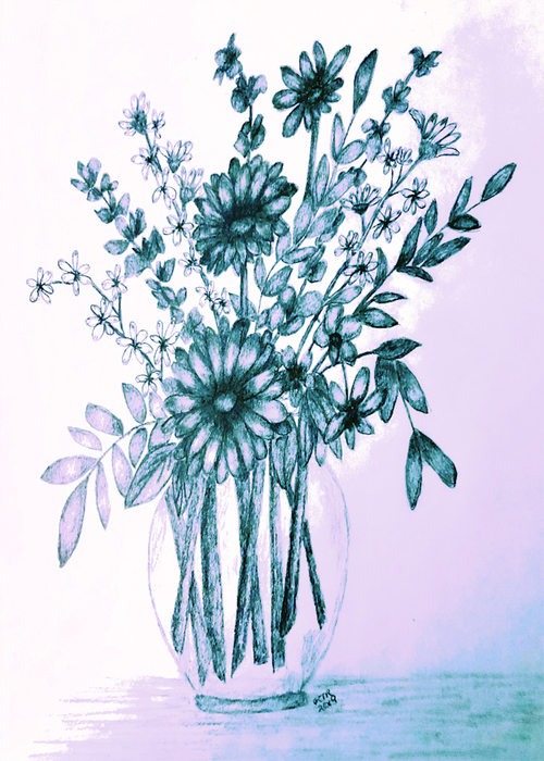 blue bouquet