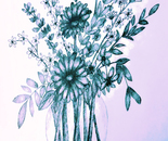 blue bouquet