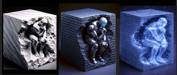 "The QUBIT Thinker"