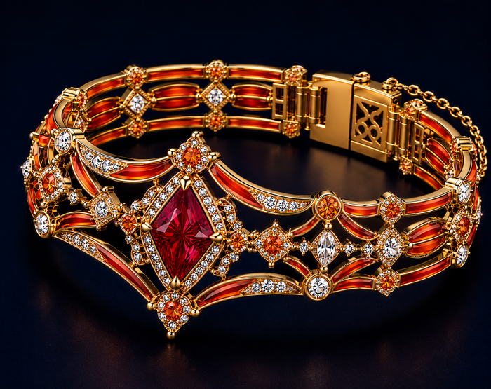 Crimson Crown Bracelet