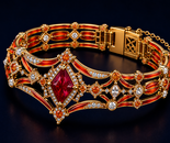 Crimson Crown Bracelet