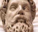 Marcus Aurelius Grand Tour Unique pcs art white marble Imperial Porphyry base